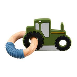 Green Tractor Teether