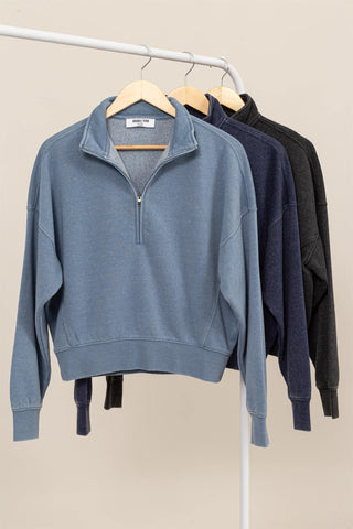 Half Zip Sweatshirt