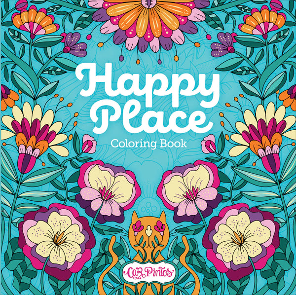 Happy Place Coloring Book : Adult Coloring Book for Relaxation and Stress Relief - Lulu Bella Boutique