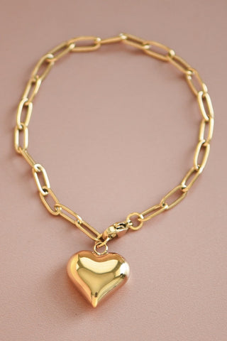 Heart Charm Bracelet