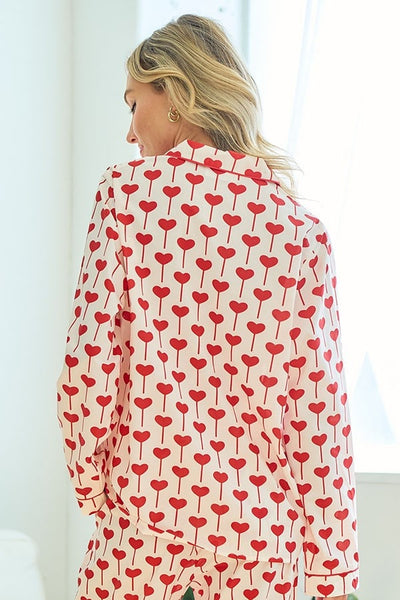 Heart Print Pajamas