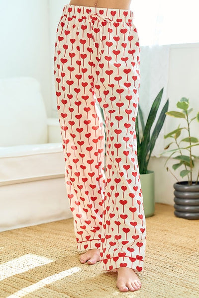 Heart Print Pajamas