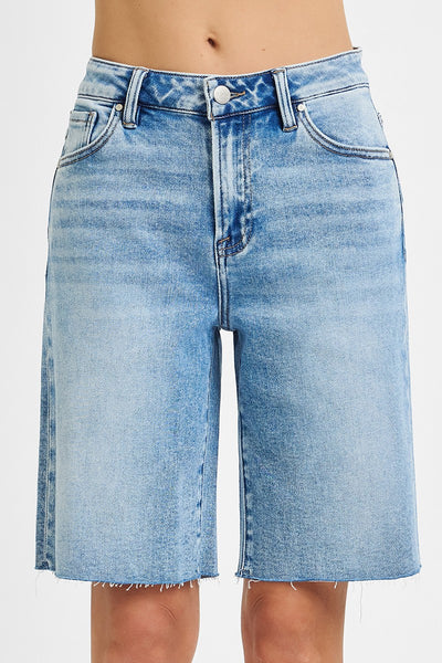High Rise Bermuda Shorts - Lulu Bella Boutique