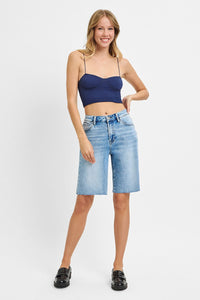 High Rise Bermuda Shorts - Lulu Bella Boutique