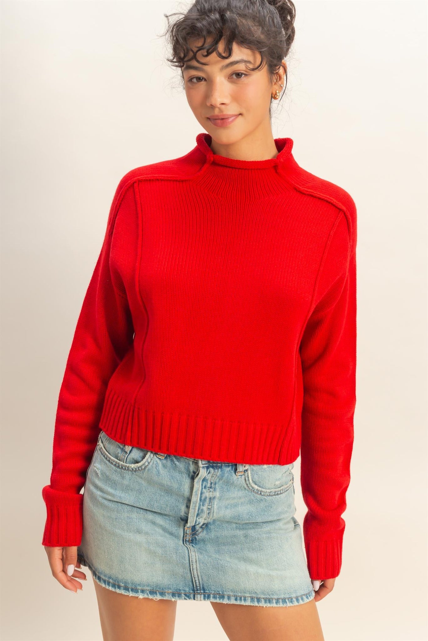 High Roll Neck Sweater