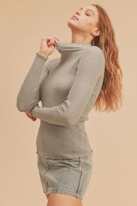 Marcey Sweater in Heather Grey