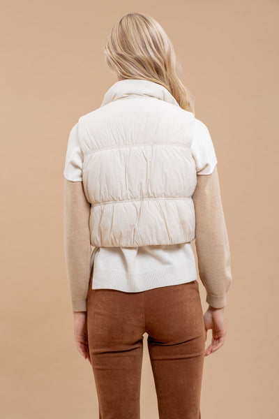 Cropped Puffer Vest