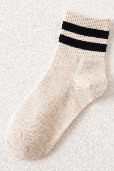 Double Stripe Crew Sock