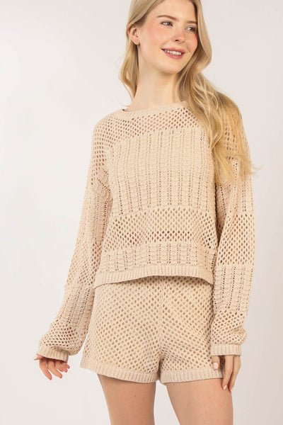 Summer Sweater Crochet Top & Shorts