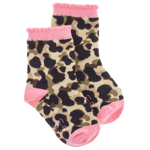 Leopard Toddler Crew Socks