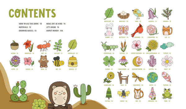 KindKids Let's Draw Nature : 100 Sweet and Simple Drawing Lessons for Creative Kids - Lulu Bella Boutique