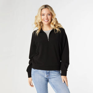 Lyla Half-Zip Top with Side Pockets