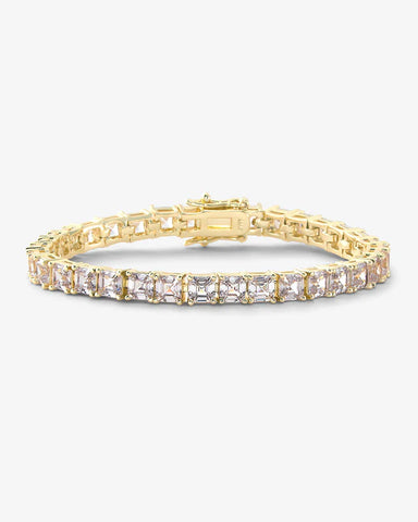Lil Queen's Tennis Bracelet: Gold|White Diamondettes