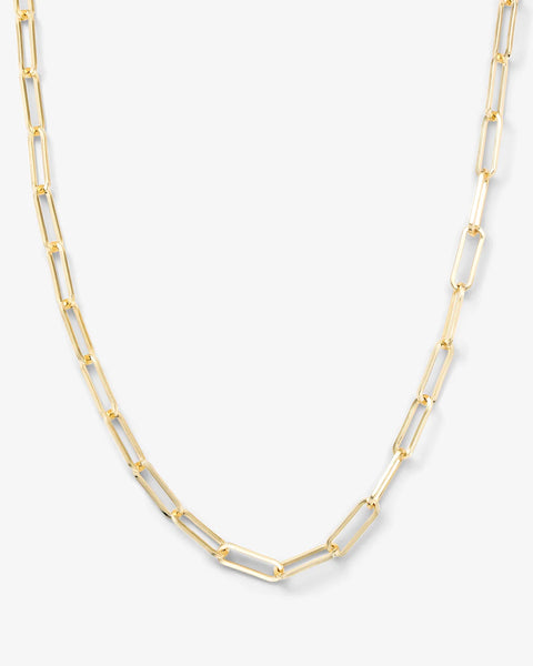 Samantha Chain Necklace 5mm Gold - Lulu Bella Boutique