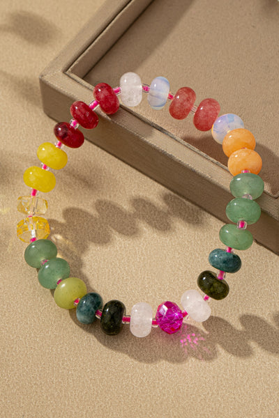 Agate Stone Stretch Bracelet