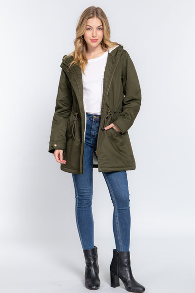 Fleece Lined Utility Jacket Lulu Bella Boutique