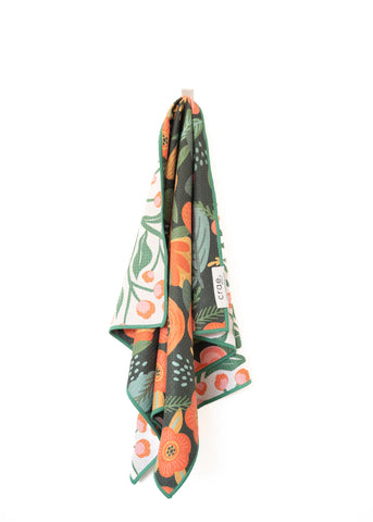 Olive Gardenia: Reversible Hand Towel - Lulu Bella Boutique