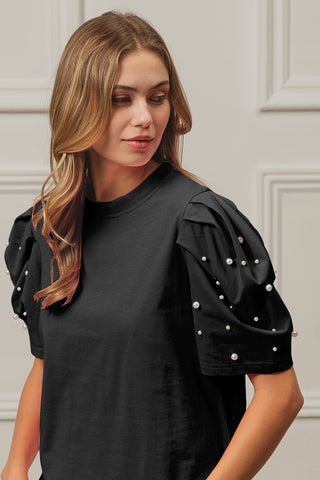 Pearl Puff Sleeve Top