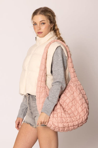 Cora Quilted Puffer Tote