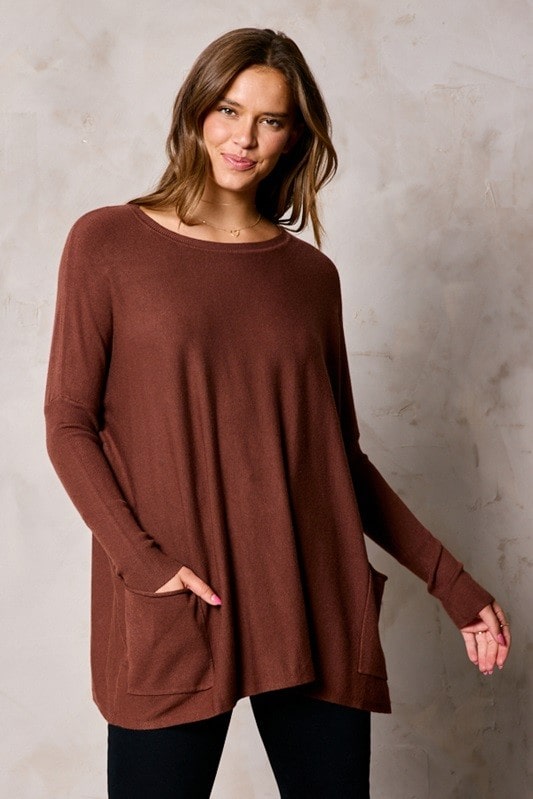 Oversized Two Pocket Sweater