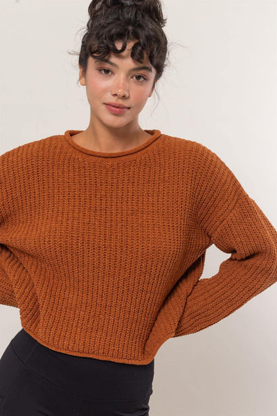 Rolled Edge Sweater