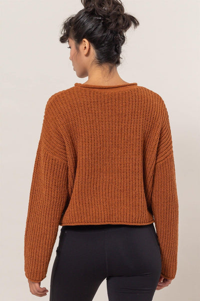 Rolled Edge Sweater