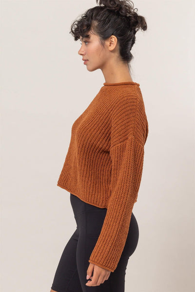 Rolled Edge Sweater