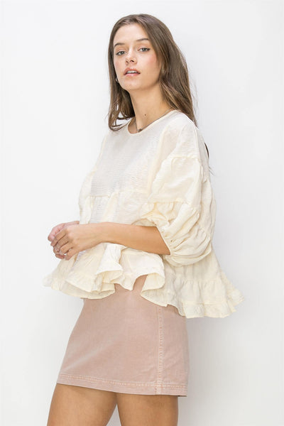 Ruffle Babydoll Blouse