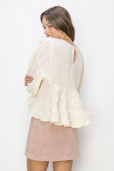 Ruffle Babydoll Blouse