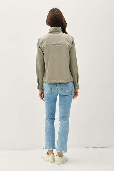 Cropped Utility Zipper Safari Jacket - Lulu Bella Boutique
