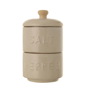 Salt and Pepper Pots with Lid