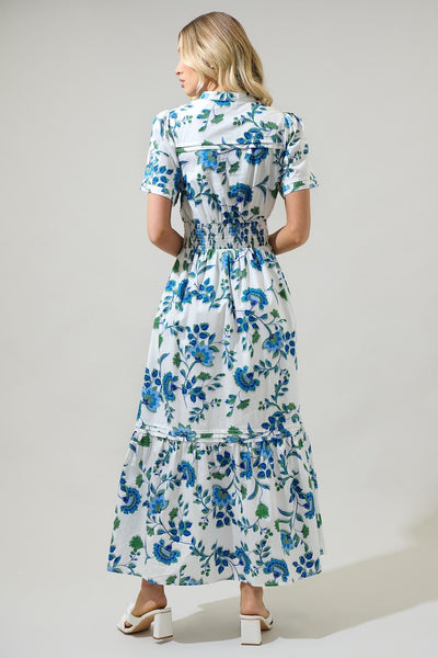 Samara Floral Poplin Maxi Dress