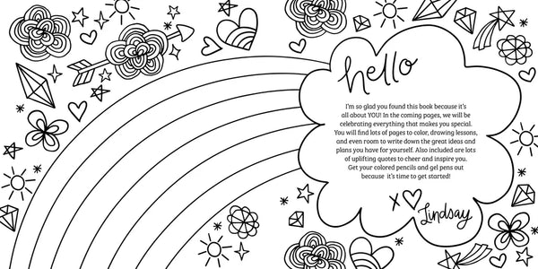 Shine Bright : A Color, Draw & Dream Book for a Beautiful Life - Lulu Bella Boutique