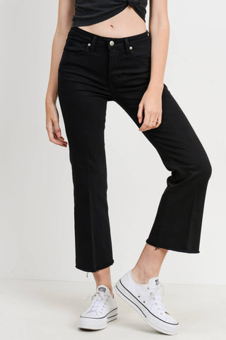 Sicily Scissor Cut Denim With Crease Line - Lulu Bella Boutique