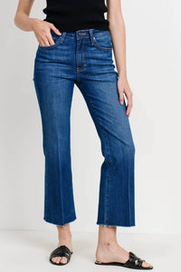 Dark Crop Flare Sicily Jean