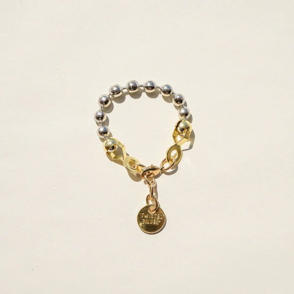 Ball & Chain Bracelet in Silver