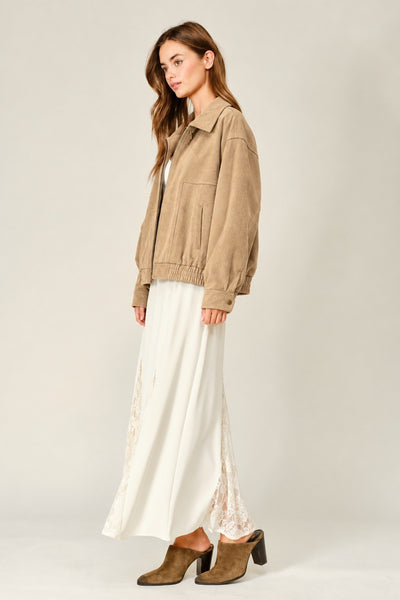 Oversized Vegan Leather Jacket - Lulu Bella Boutique