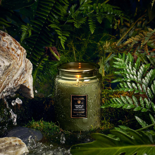 Temple Moss Large Jar Candle - Lulu Bella Boutique