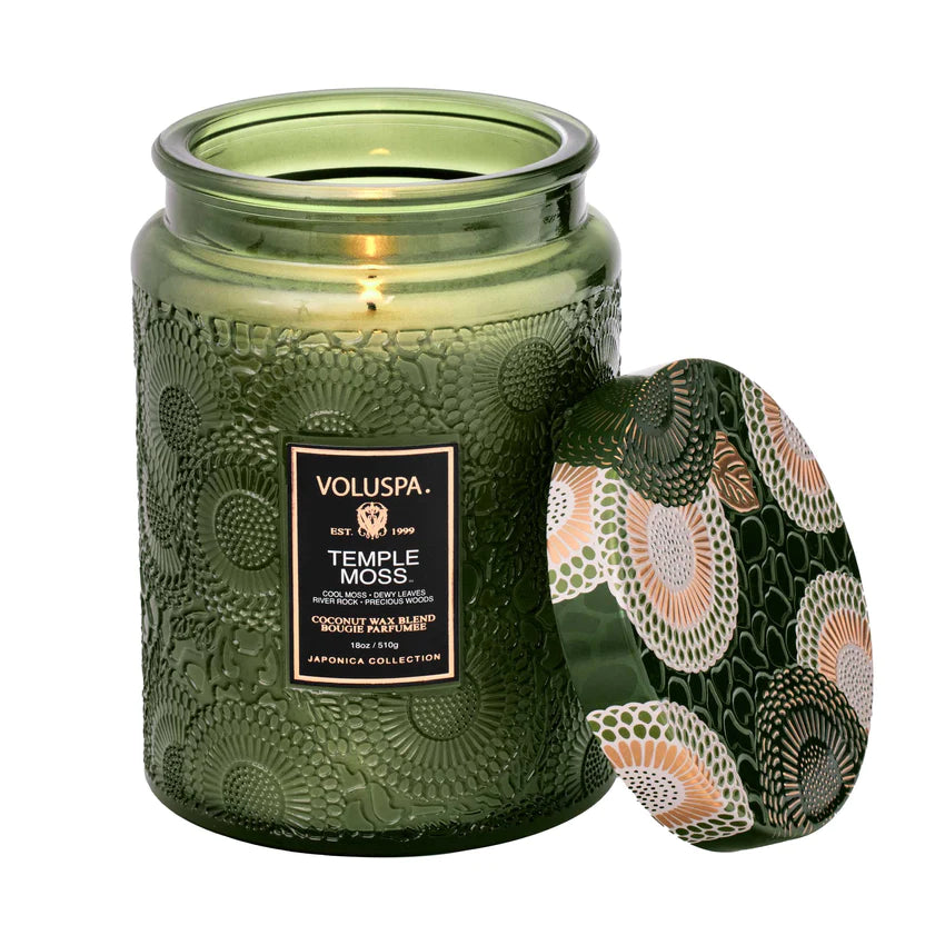 Temple Moss Large Jar Candle - Lulu Bella Boutique