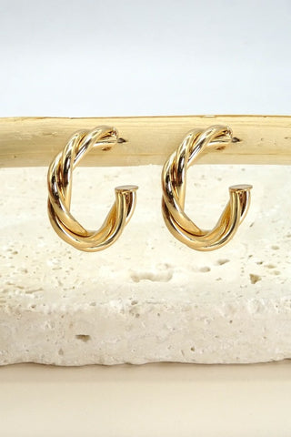 Twisted Hoop Earrings