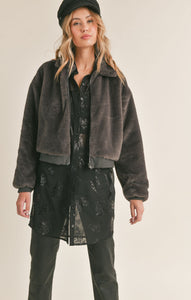 Nadine Faux Fur Bomber Jacket