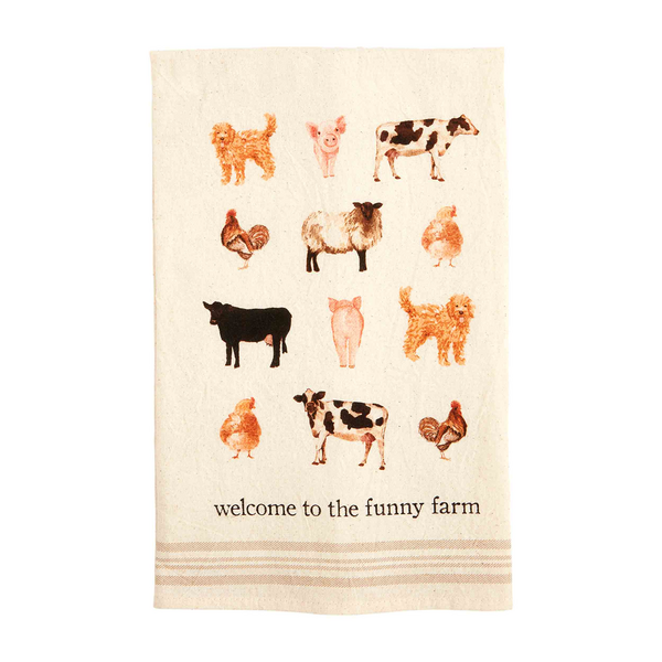 "Welcome" Farm Animal Towel