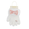 White Fur Glitzy Gloves