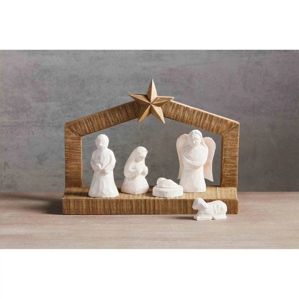 White Nativity Christmas Set - Lulu Bella Boutique