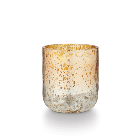 Winter White Small Radiant Glass Candle