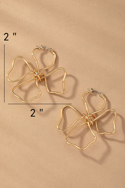 Handmade Wire Flower Earrings