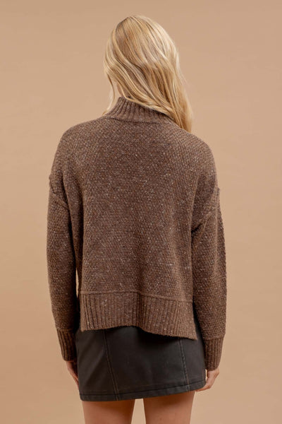 Wool Blend Turtleneck Sweater