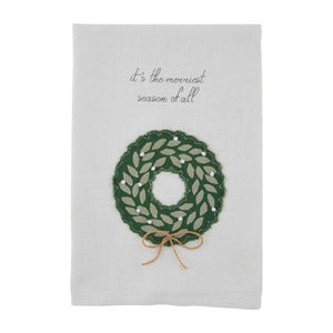 Wreath Knot Applique Towel