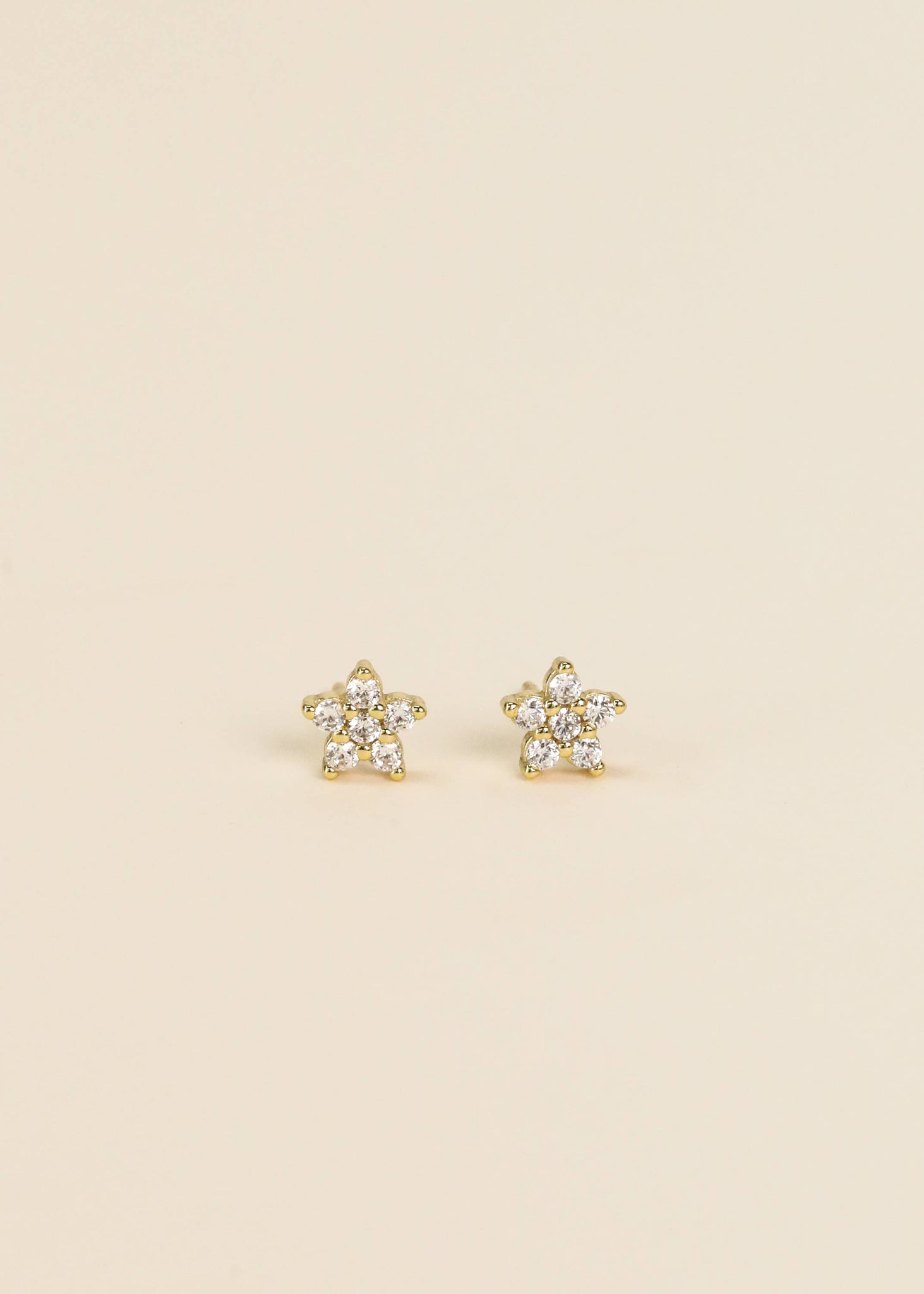 Pavé Stud - Flower - Earring