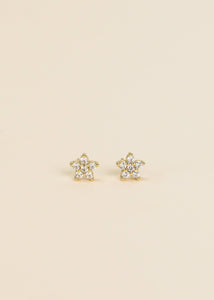 Pavé Stud - Flower - Earring